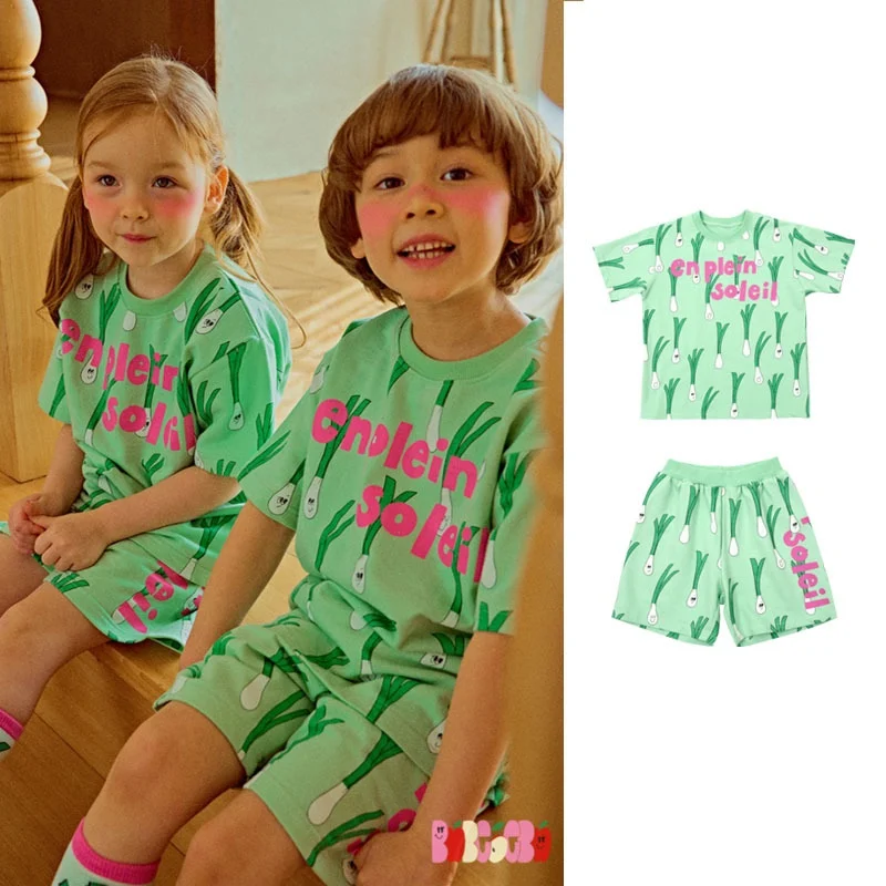 

Jenny&Dave 2023 children's clothing series Nordic small and medium-sized children's T-shirt printing suit children's tide cotton