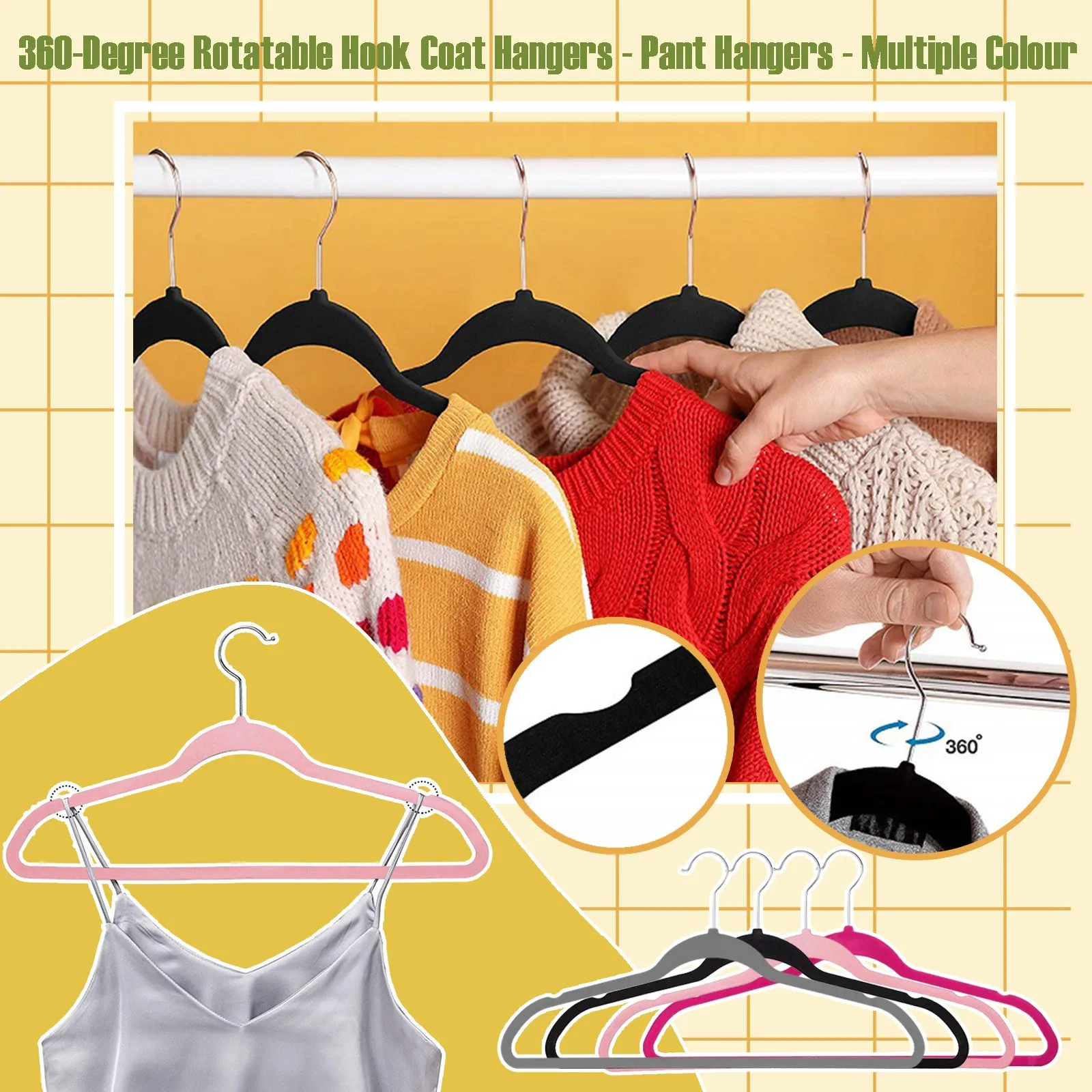 

Velvet Hangers Non-Slip Clothes Hanger