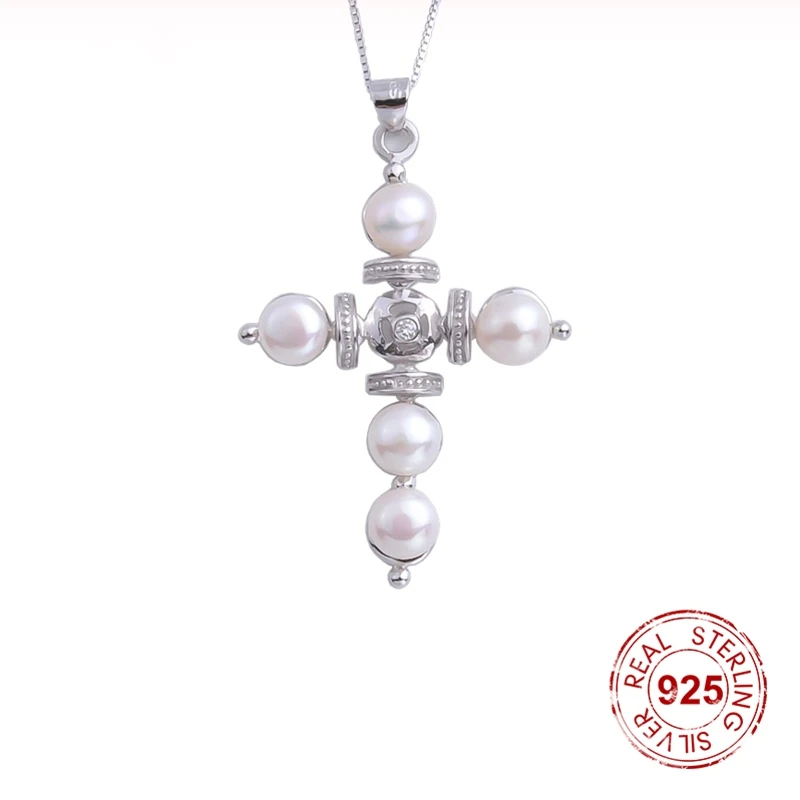 Ожерелье из натурального пресноводного жемчуга Pekurr стерлинговое серебро 925