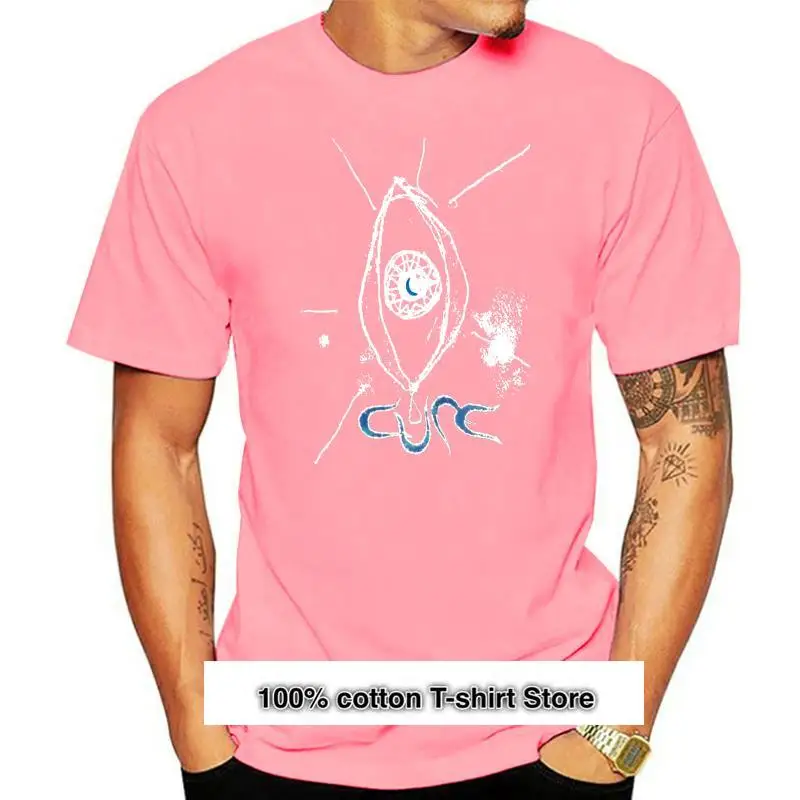 

Camiseta de манга корта готика панк, camiseta negra высокого качества, The CURE band