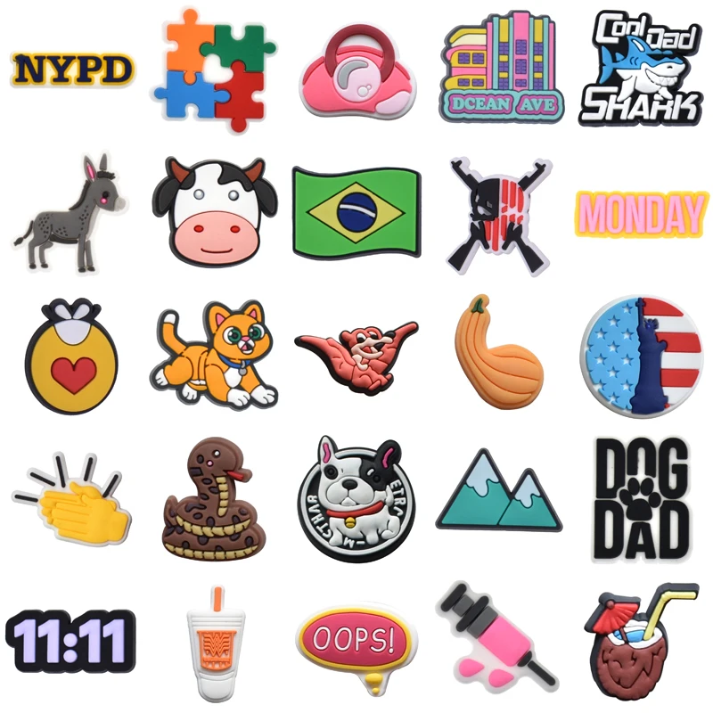 

Аксессуары для летней обуви, новые женские Украшения, рождественский подарок для Croc, очаровательные джинсы для Crocs, очаровательные булавки ...