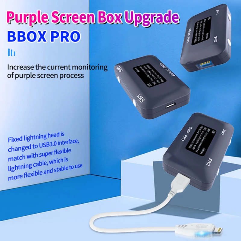 JCID фиолетовый экран BBOX PRO для IOS A7-A11 Полная серия чтение и запись NAND Syscfg