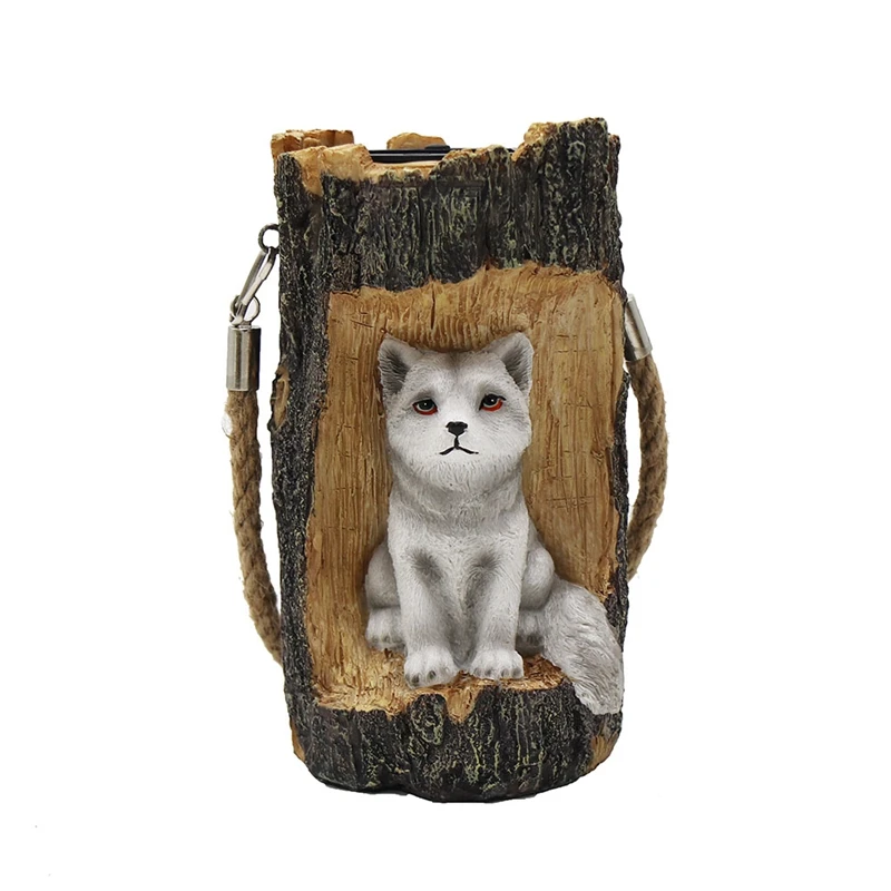 

Stump Fox Lawn Hanging Night Light Solar Powered Garden Lawn Lamp Outdoor LED Decorative Landscape Lighting Lamp