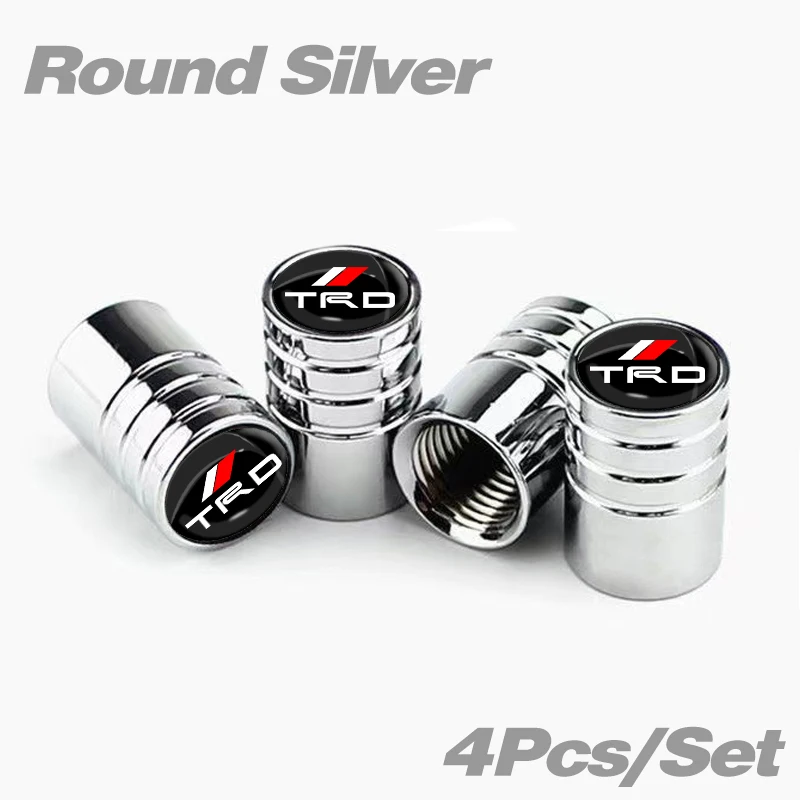 

4 шт. автомобильные колпачки для клапанов, колесные шины, защитный чехол для штока воздушной шины для TRD Toyota Corolla Yaris Aygo GT86 Prius RAV4 CHR Camry Auris