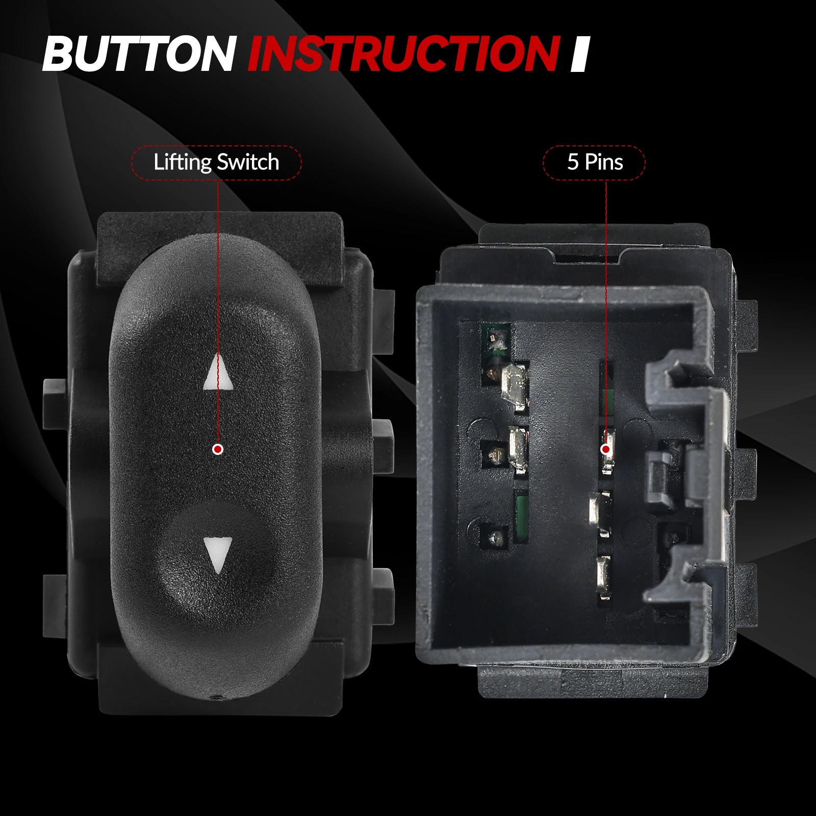 Кнопка включения окна заднего пассажира 5L1Z14529BA для Ford F-150 Crown Expedition Lincoln Mercury 2003 2005