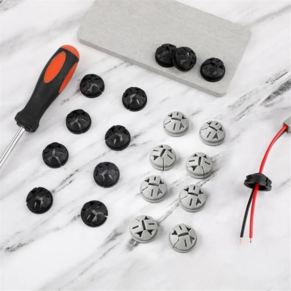 100 шт. вставной кабельный соединитель 3/8-дюймовый кнопочные кабельные зажимы NM