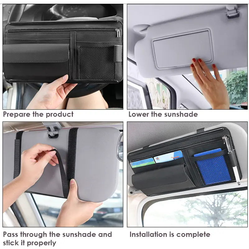 Автомобильный солнцезащитный козырек-органайзер сумка для хранения авто
