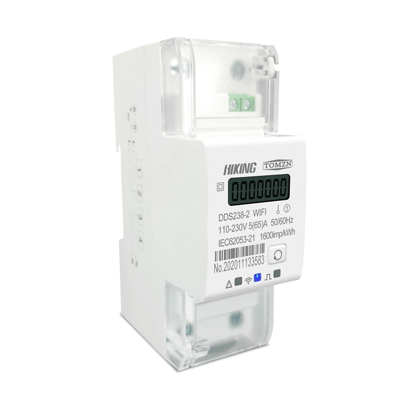 

TOMZN Tuya Single Phase 65A Din Rail WIFI Smart Energy Meter Timer Monitor Kwh Meter Wattmeter 110V 220V 50/60Hz