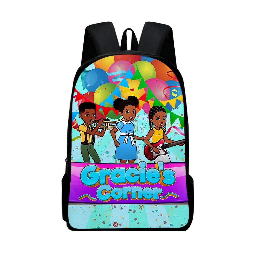 

3D New Printing Gracies Corner Surrounding Elementary and Middle School Students Schoolbag Anime Backpack Backpack