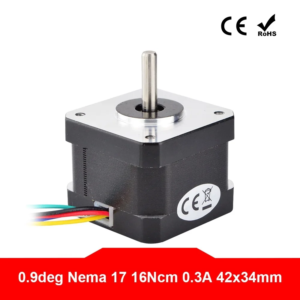 

0.9deg Nema 17 Stepper Motor Unipolar 16Ncm(22.7oz.in) 0.31A 42x42x34mm 6-lead Nema17 Stepping Motor for CNC 3D Printer