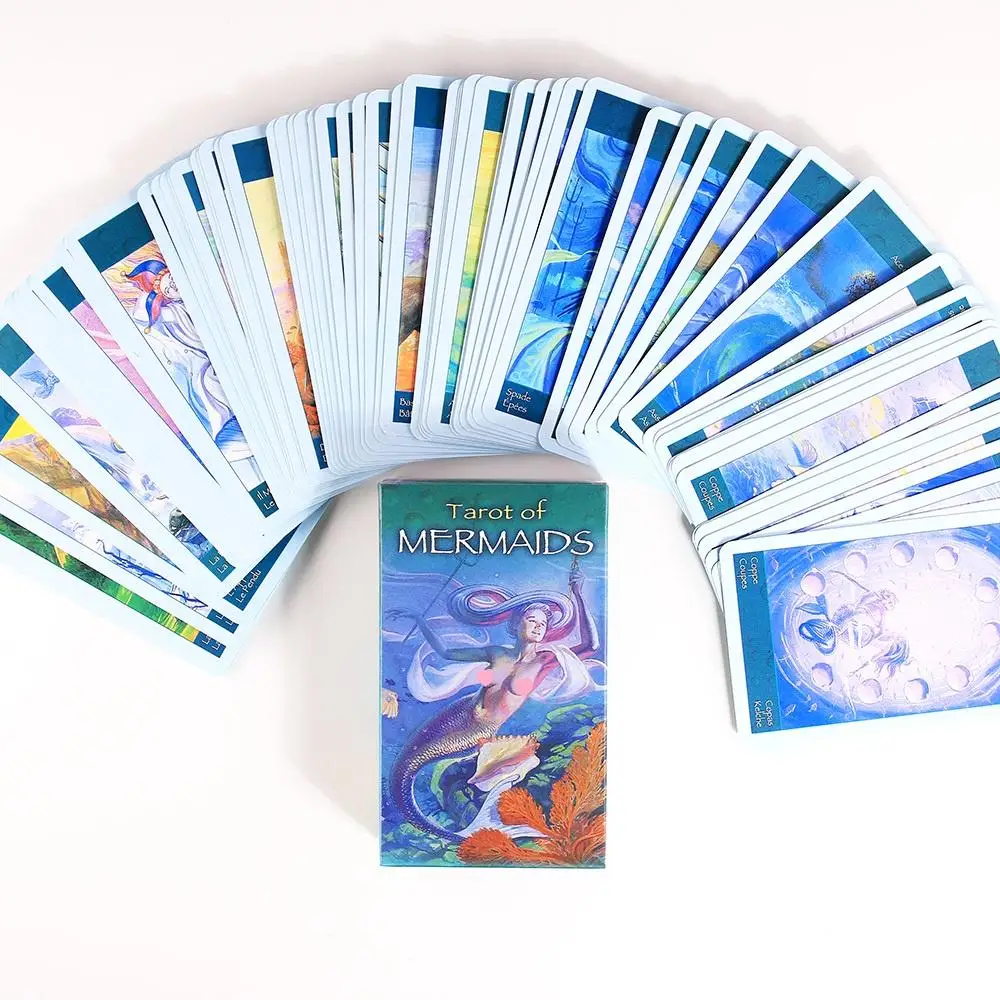 Карточная колода Таро Русалок ПОЖАРНЫЕ ВИЗИОНЫ TAROTCard Game 78 карт