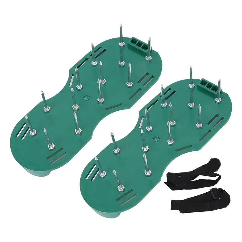 

Lawn Aerating Sandals With Spikes Spike Shoes With 1.65 Short Spikes Epoxy Lawn Aerator Tool Soil Conditioner And Aerator For