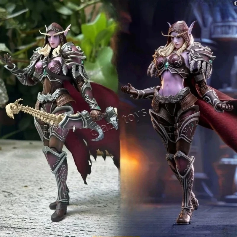 Фото В наличии: World of Warcraft 1/10 Grey Knights Female Warrior, полный комплект, изысканная коллекционная фигурка, подарок для фанатов, модель игрушки №3