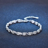 fine heart bracelets 925 sterling silver chain cuff for women men adjustable high quality fashion popular party jewelry gifts