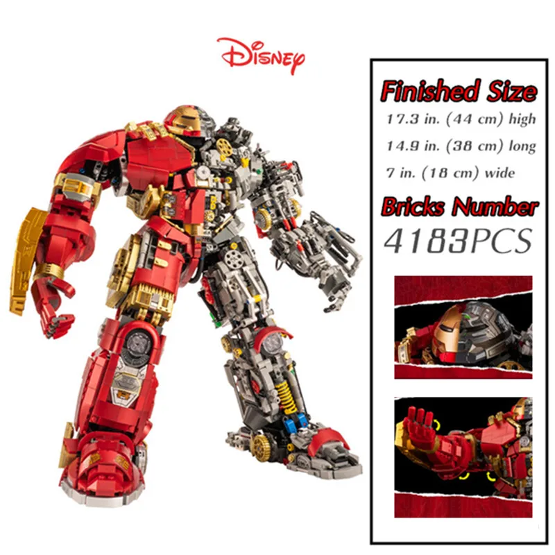 

4183PCS Disney Hulkbuster Iron Man Ironman Marvel Avengers Veronica Robot Figures Building Brick Block Gift Toy Boys Set