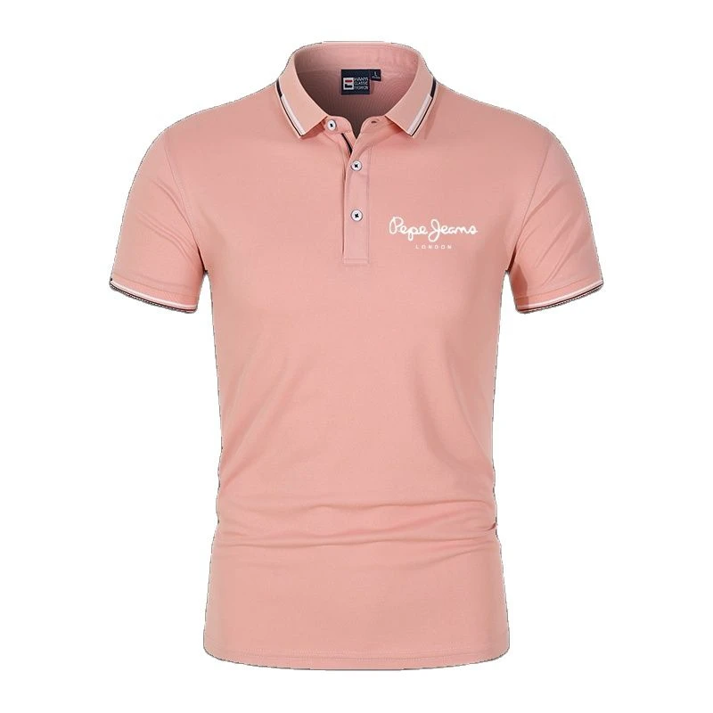 

New Men's Fashion Summer Golf T-Shirts Short Sleeves Comfortable Breathable Quick Dry Lapel Polo Shirts Men's Shirts