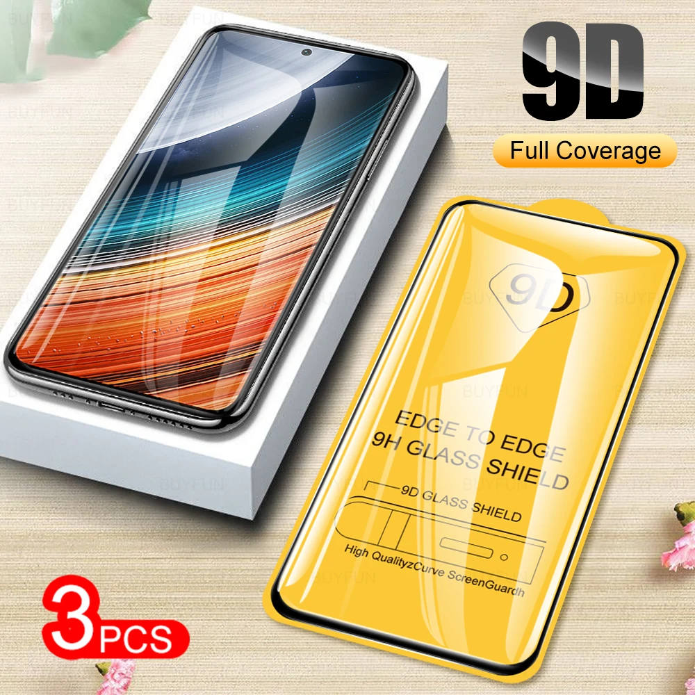 

Закаленное стекло 9D для Xiaomi Redmi K40S K40 pro, защитная пленка для экрана Xiaomi Redmi K40 Pro plus, полное покрытие, защитное стекло, 3 шт.