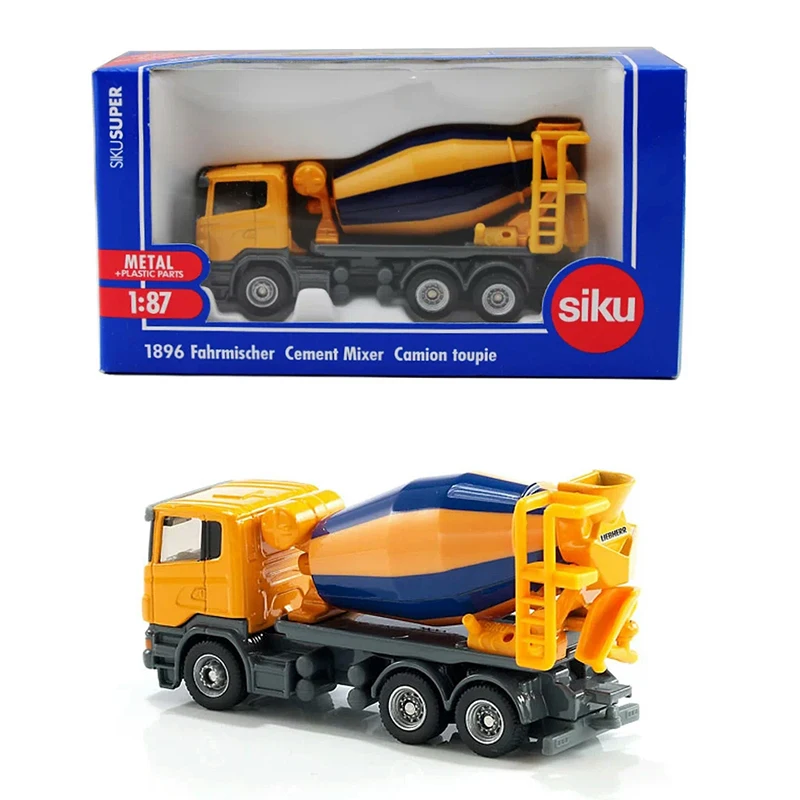 

SIKU 1896 Diecast Alloy 1:87 Cement Mixer Engineering Vehicle Alloy Model Adult Classic Collection Static Display Boy Toy