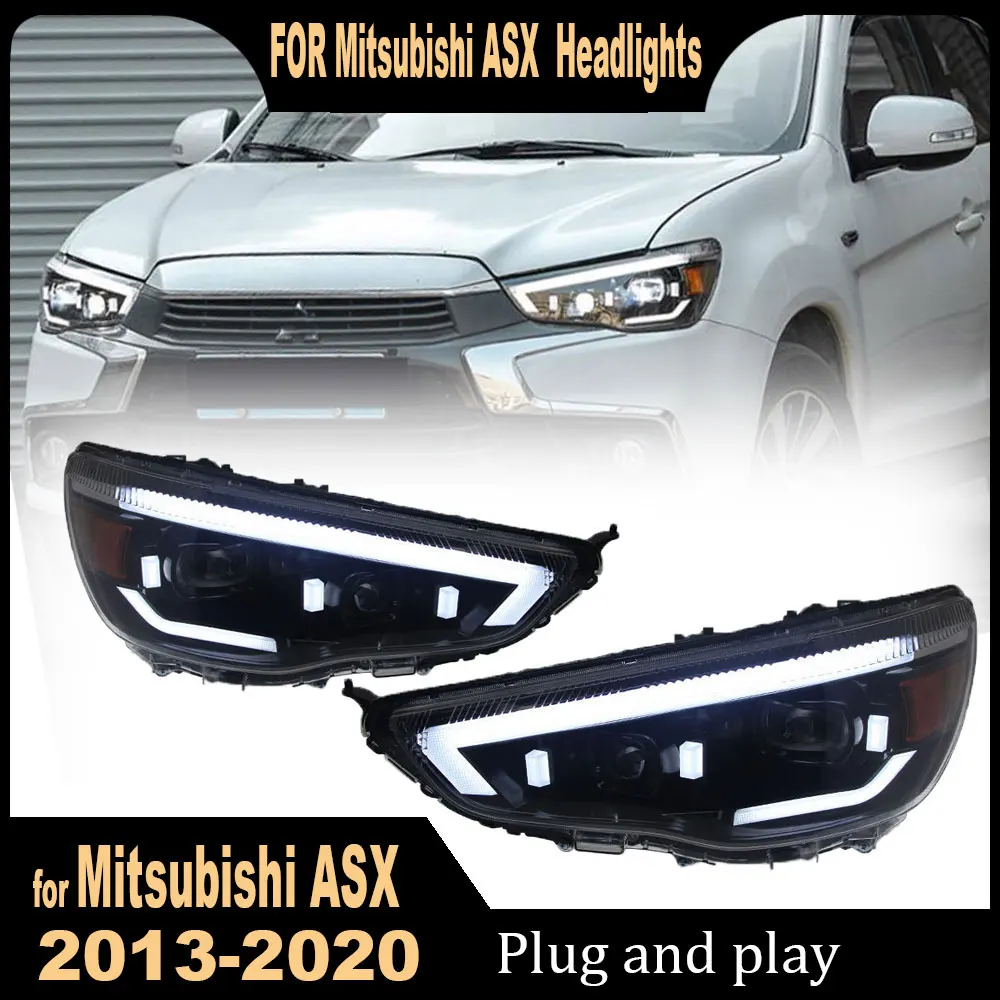 Автомобильные детали фары для Mitsubishi ASX 2013-2020 светодиодные обновленный последний