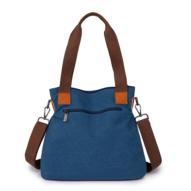 Women High Quality Canvas Shoulder Bags Large Capacity Casual Tote Handbag Top-handle Fashion Tote Crossbody Bag Travel Bags