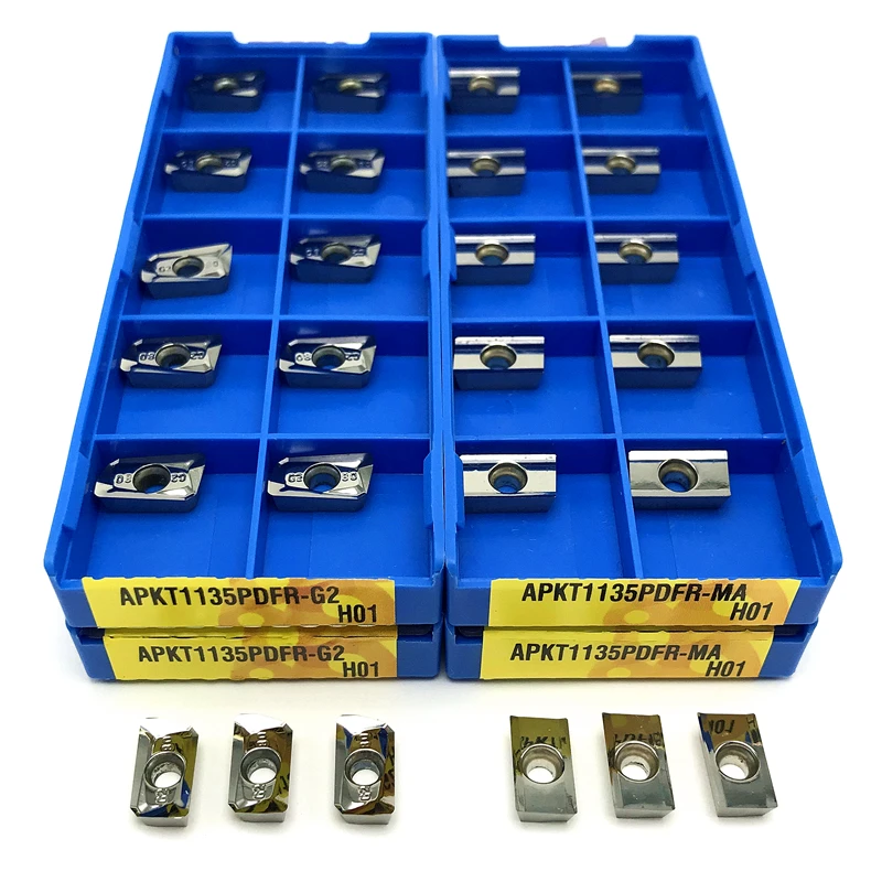 

APKT1604PDFR MA H01 Фрезерные инструменты со сменными пластинами, алюминиевые вставки, режущий инструмент для ЧПУ, обработка меди, алюминия, дерева