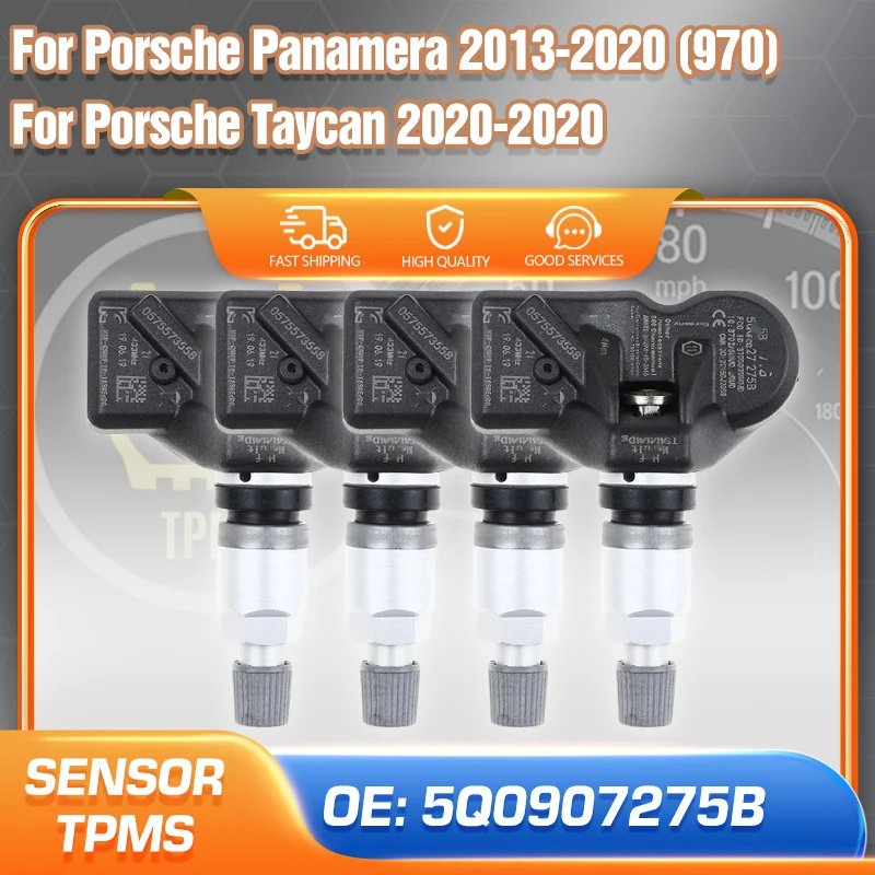 1/4 шт. датчик системы контроля давления в шинах 5Q 0907275 B TPMS для Porsche Panamera 970 2013-2020 Taycan