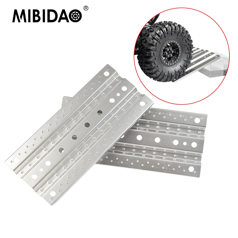 

MIBIDAO 2 шт. 140*61 мм металлическая лестница для осевого песка SCX10 90046 D90 D110 CC01 TRX-4 1/10 радиоуправляемые Запчасти для моделей автомобилей на гусенич...