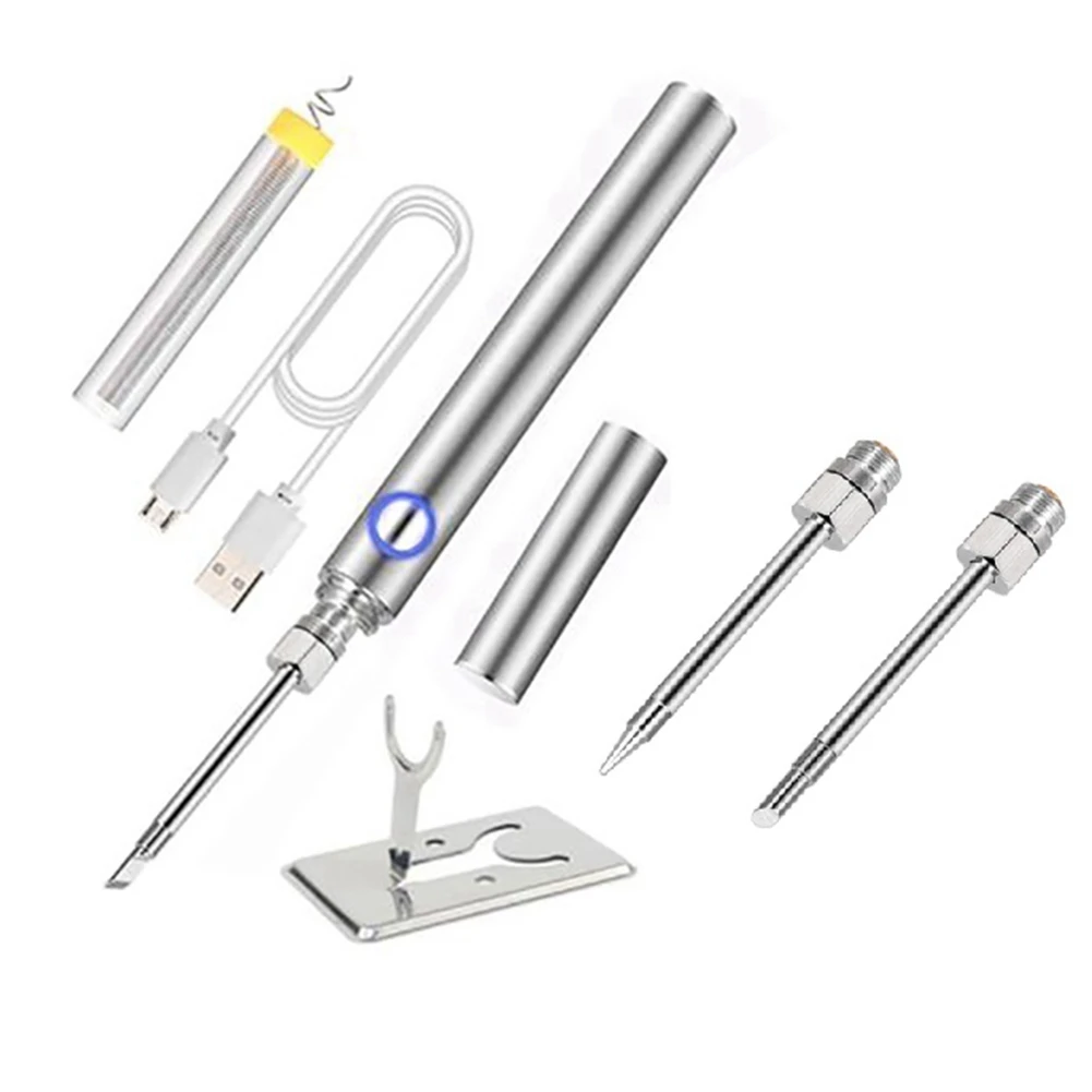 

Беспроводной паяльник, перезаряжаемый паяльник, 6 секунд олова, USB-паяльник с интерфейсом 510, наконечник паяльника