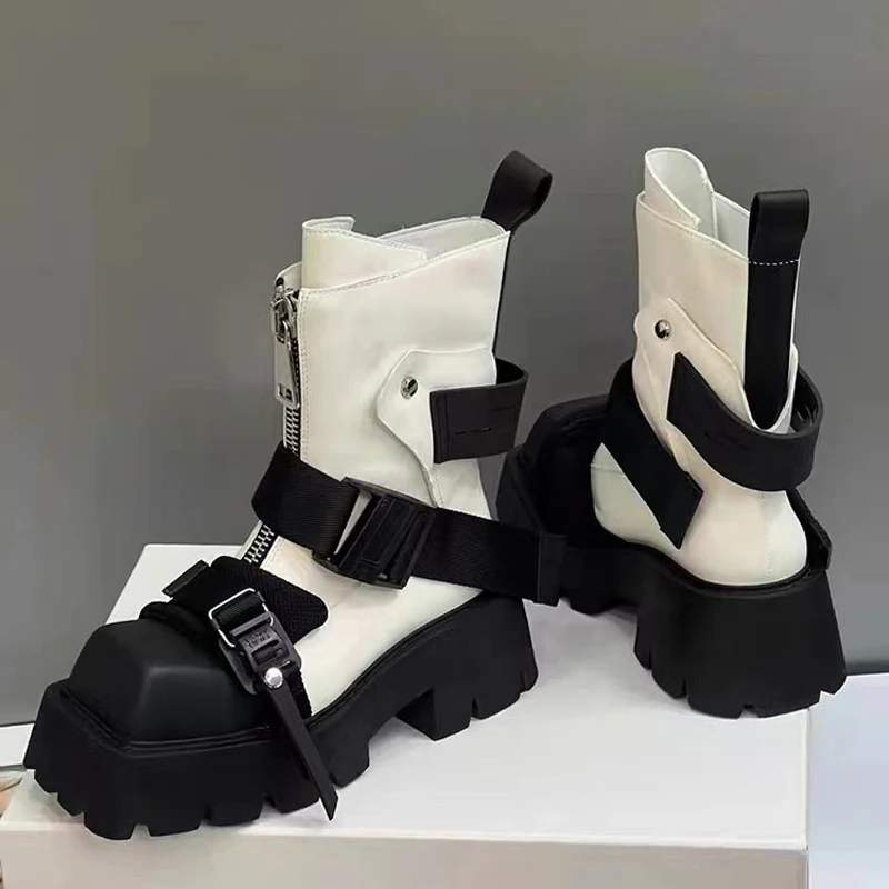 

Женские ботинки челси из натуральной кожи с круглым носком