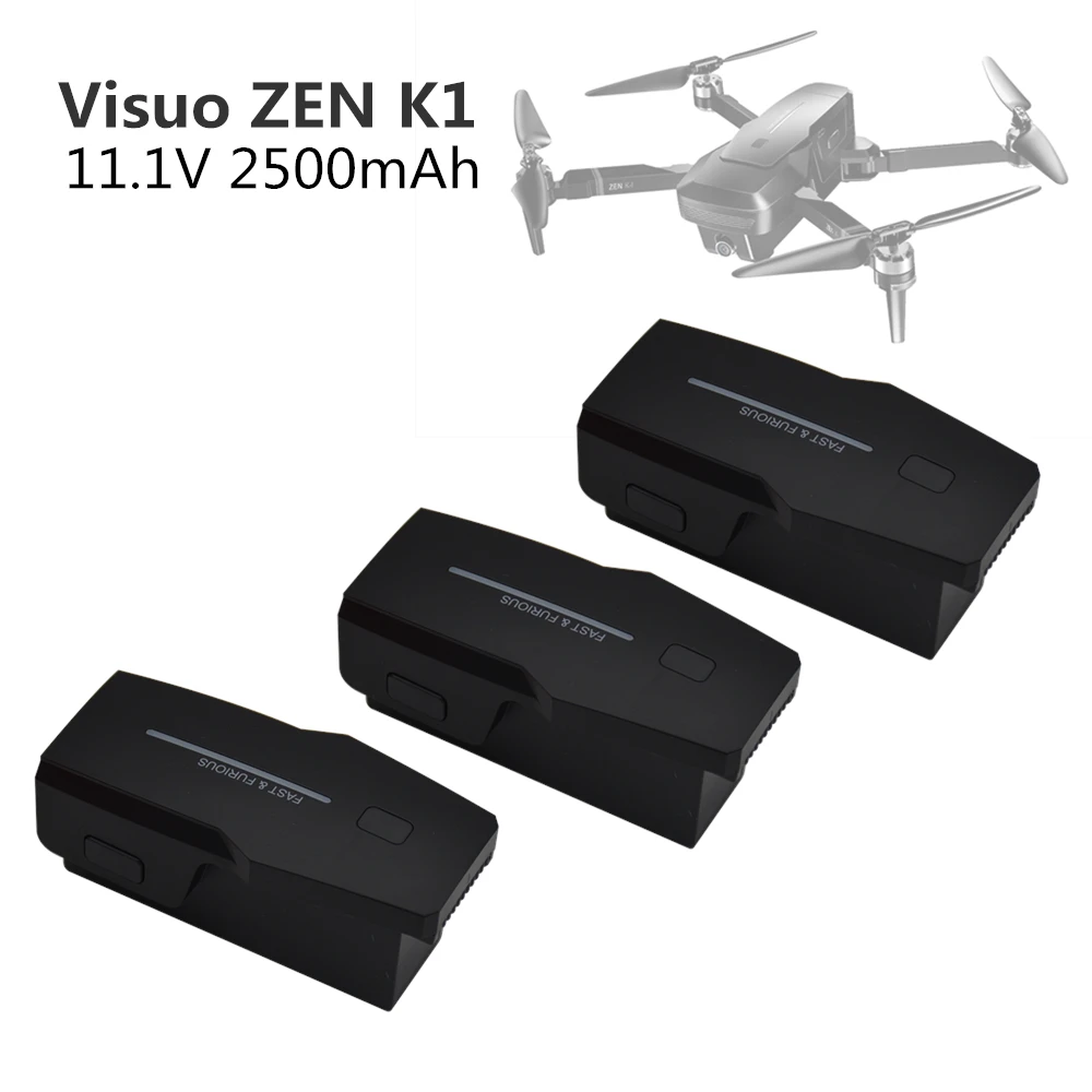 

11.1V 2500mAh Visuo ZEN K1 Battery GPS RC Drone Battery 11.1V 2500mAh Lipo Battery