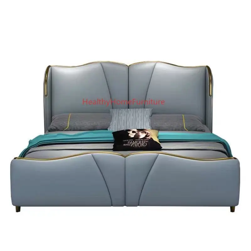 soft leather bed