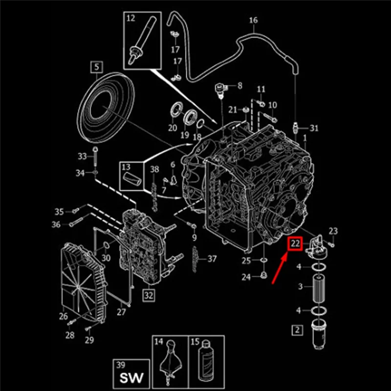 31256732 для Volvo Ford MPS6 коробка передач автоматическая масляная крышка фильтра