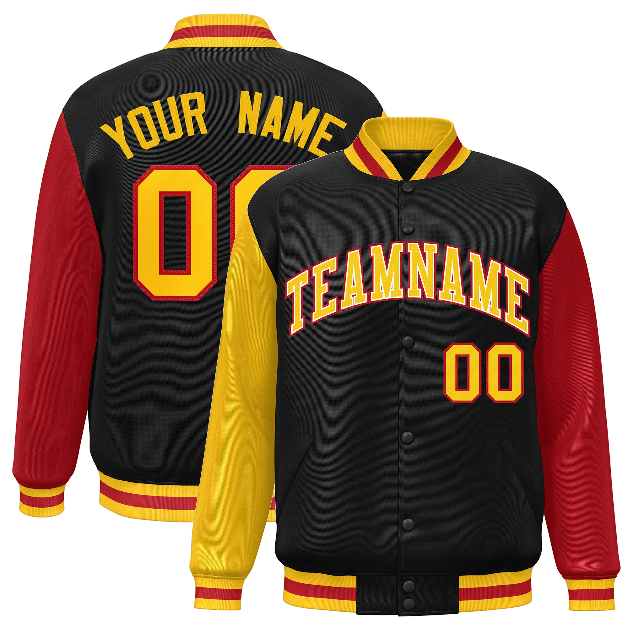 Бейсбольная куртка на заказ с длинным рукавом реглан спортивная индивидуальным