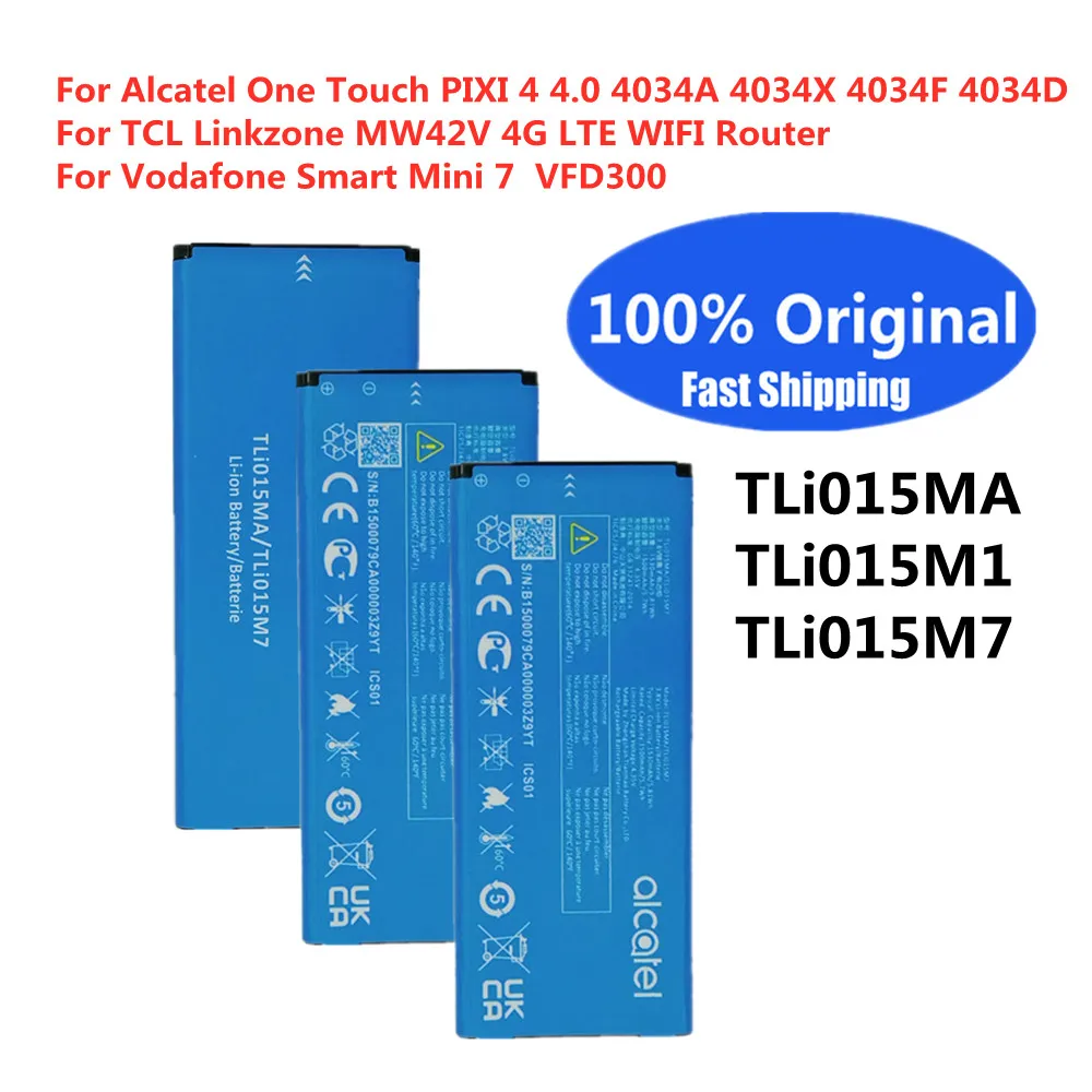 Новый оригинальный аккумулятор TLi015MA для Alcatel One Touch PIXI 4 0 4034A 4034X 4034F 4034D TLi015M1 TLi015M7