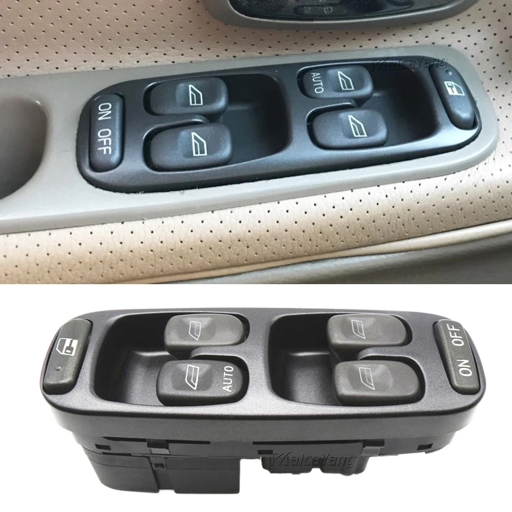 

Green Light Front Left Electric Power Master Window Control Switch Button For Volvo V70 S70 XC70 1998 1999 2000 8638452