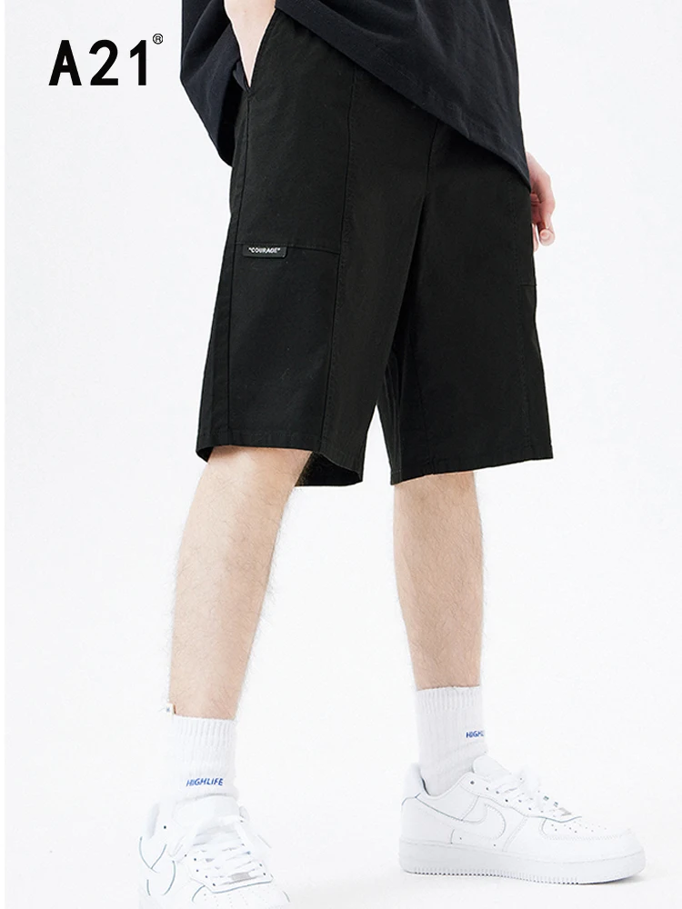 A21 Men's Gym Shorts for Summer 2022 Casual Loose Straight Sports Short Trousers Male Oversized Basketball Sweatpants Cargo Pant