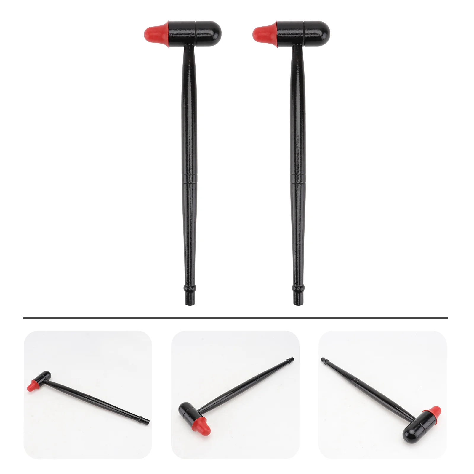 

2Pcs Wooden Back Feet Hammer Trigger Point Stick Muscle Stick Deep Tissue Tool Handheld Hammer