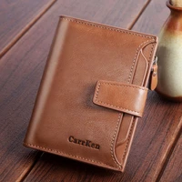 fashion card holder mens wallet pu leather short wallet multifunctional wallet ladies coin purse zipper buckle business men