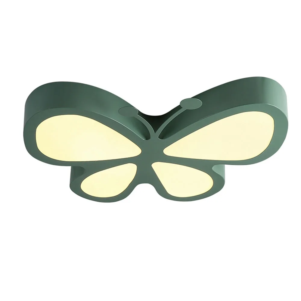 

Led Ceiling Lamp Children'S Room Decorative Lamp Creative Cartoon Art Butterfly Remote Control Furniture