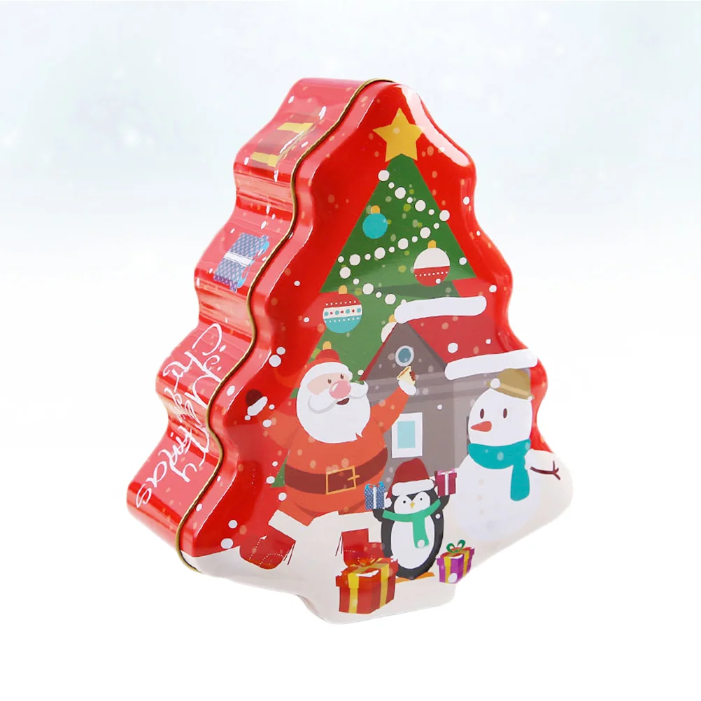 

Santa Cookie Tins Metal Candy Cases Tinplate Cookie Tray Holiday Nesting Tins Tinplate Cookie Boxes Xmas Tins