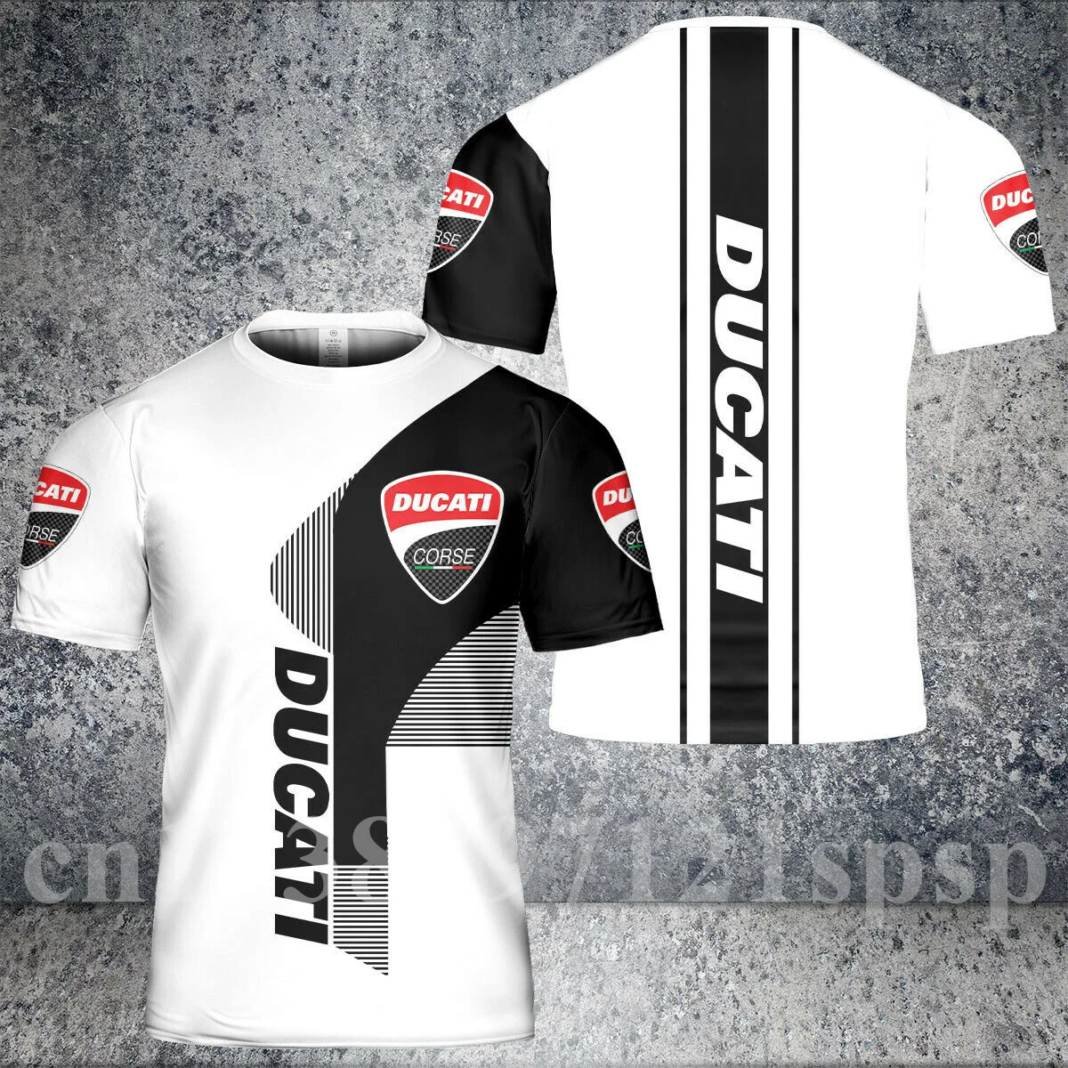 

Camiseta de manga corta Ducati para hombre, ropa Harajuku de gran tamaño, 3D, Anime, sudadera, Top, novedad de verano de 2021
