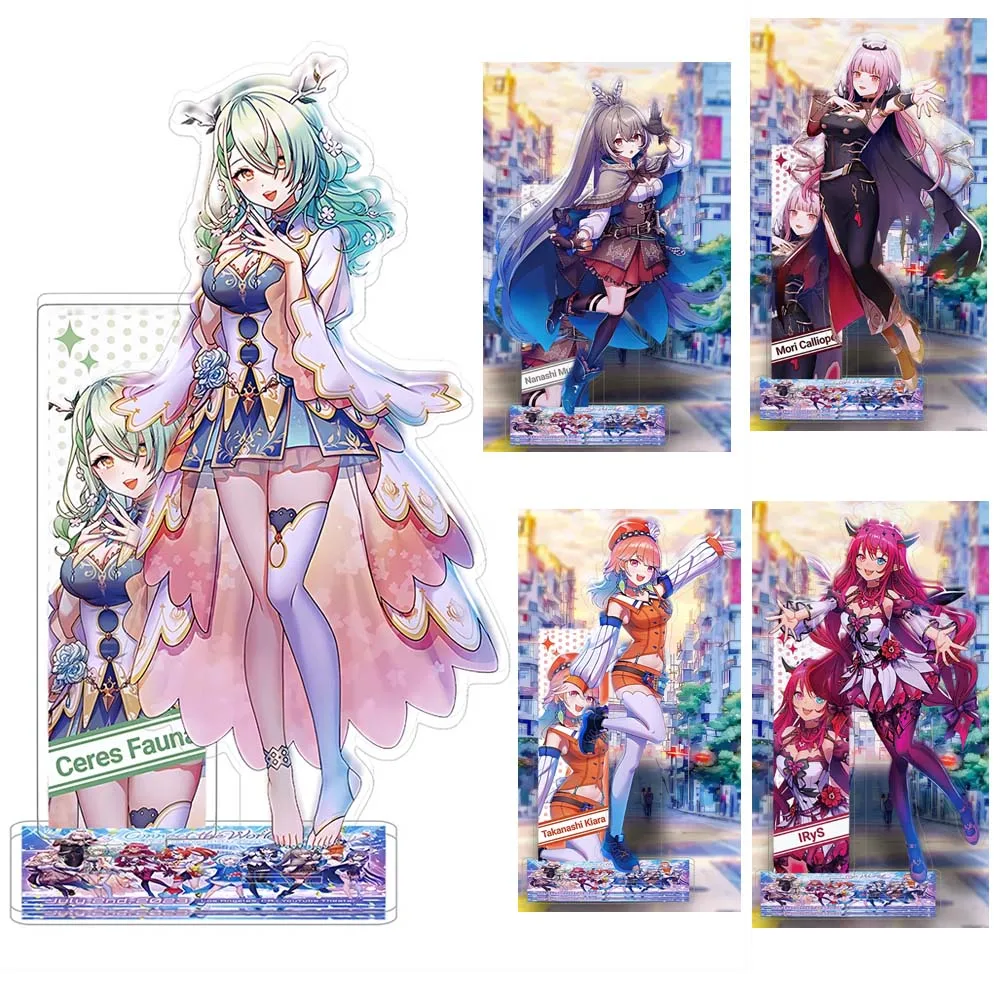 Японское аниме Hololive IRyS Ceres Fauna Takanashi Kiara Mori Calliope Nanashi Mumei большая акриловая