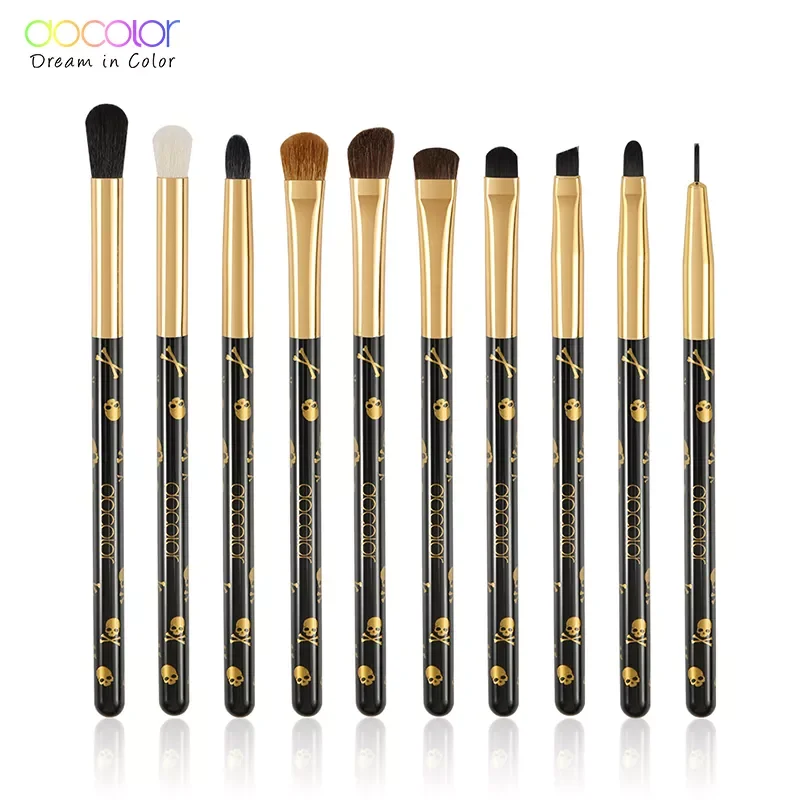 

NEW2023 10Pcs Makeup Brushes Set Professional Eye Shadow Eyeliner Eyelash Blending Brush Cosmetics Tool Beauty Eye Brush Set