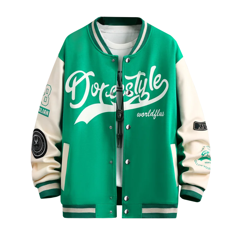 

2023 Youth Trend College Wear Autumn INS Hip Hop Casual Baseball Coat Slim Fit Unisex Baseball Uniform Bomber Jackets For Men's