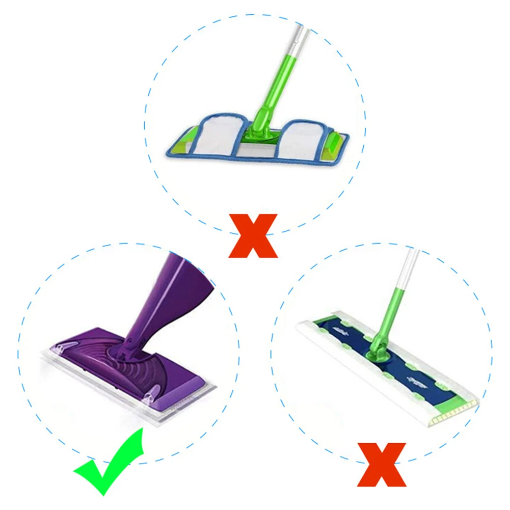 

Wood Floor Laminate Microfiber Cloth Mop Washable Reusable Sweeping Tools 28.5*15cm Cleaning For Wet&Dry Green