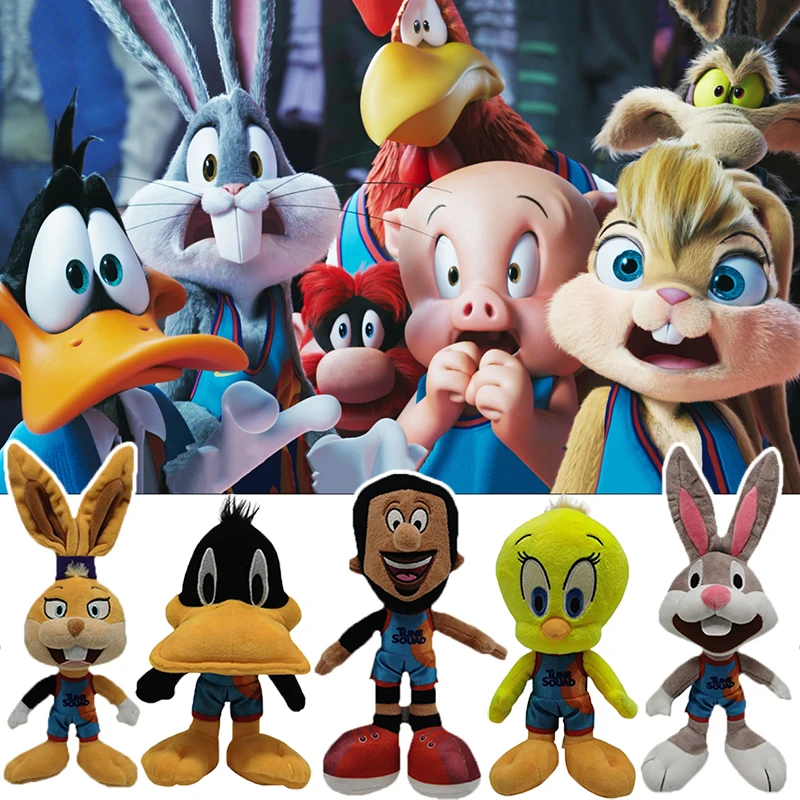 Аниме Space Jam плюшевые игрушки Джеймс Жук кролик утка животные Tweety Bird Lola косплей