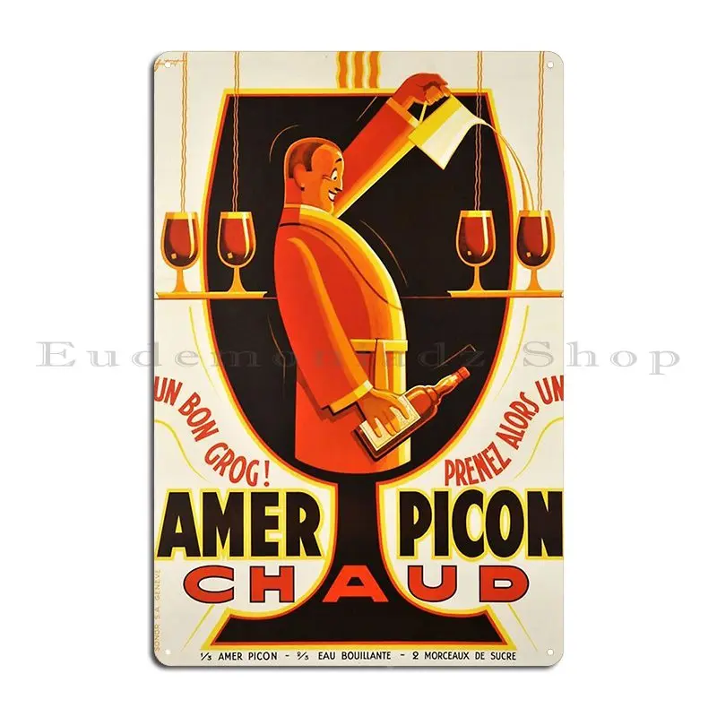 Винтажный металлический плакат для паба пикона Хото забавное украшение