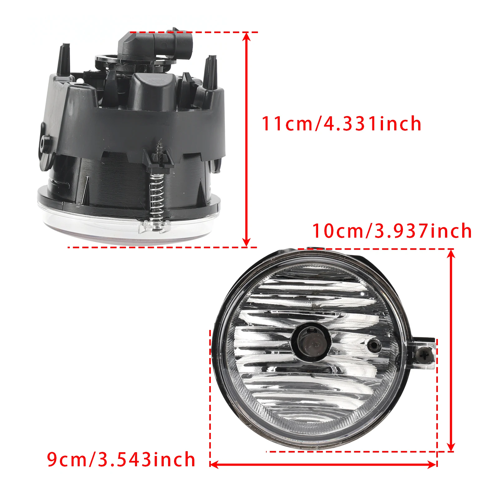 Фото Пара противотуманных фар для Dodge Chrysler Caliber Jeep Compass 4805857AA №2