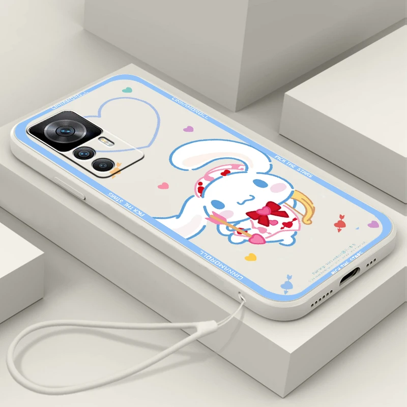 

Sanrio Pochacco Cinnamoroll Phone Case For Xiaomi Redmi K50 K40 K40S Gaming K30 10C 10 10X 9A 9 9T 9C 9AT 8 8A 5G Liquid Rope