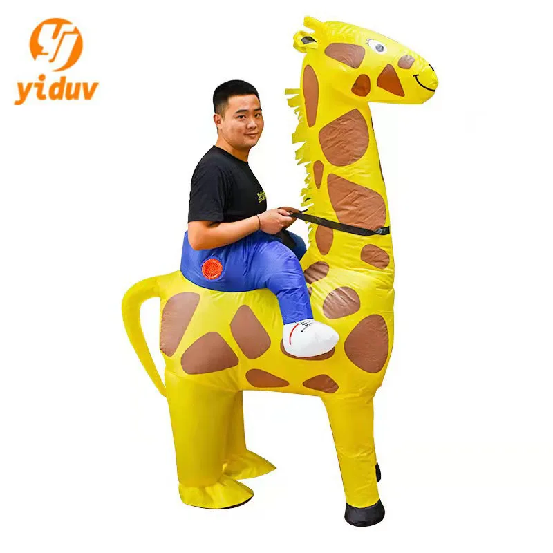 Новый надувной костюм жирафа, Забавный костюм для выступления ...